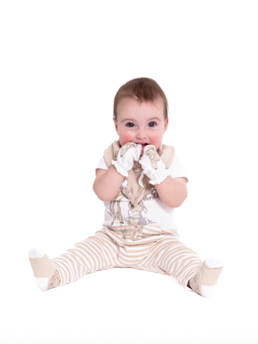 Disney Baby Wishes + Dreams Character Infant Baby Accessories Bib, Socks, Mitten